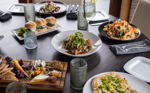 Lakeview | Table with food.