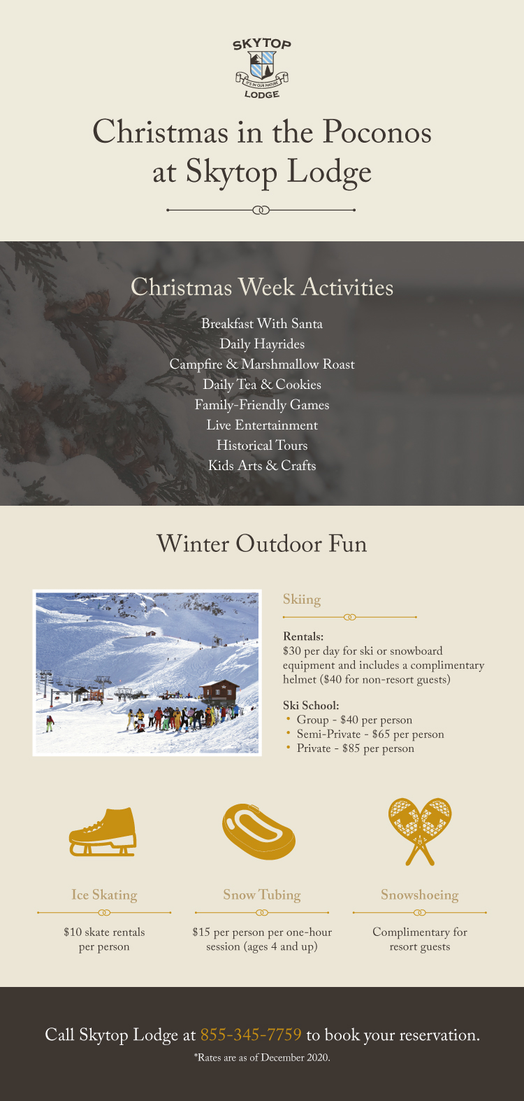Christmas events in the Poconos | Skytop Lodge