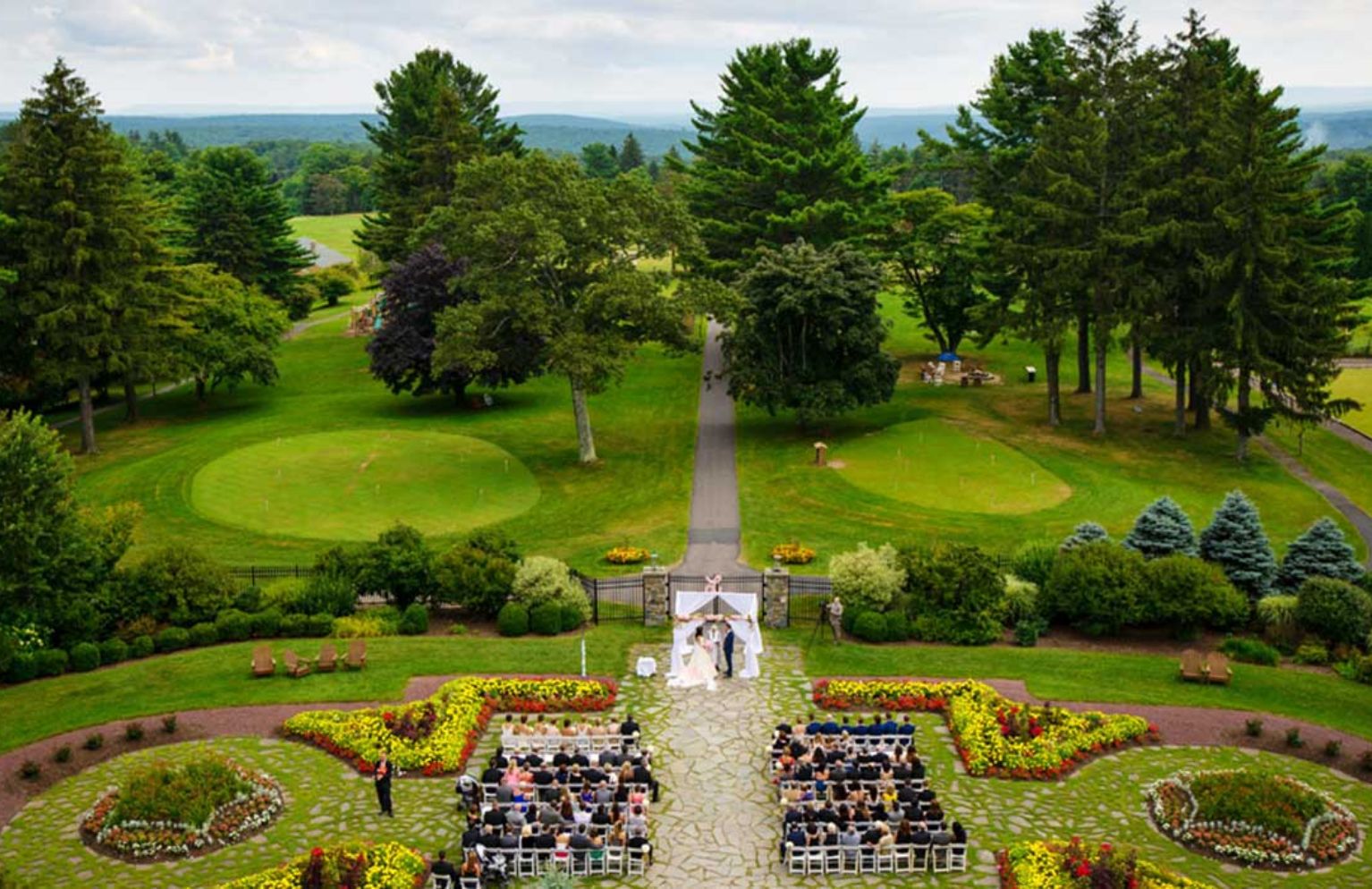 Gallery Image - wedding ceremony by the golf course